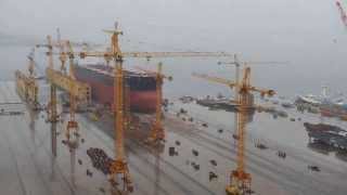 Bulkcarrier Loadout 180000 DWT  Time lapse [upl. by Adrea755]