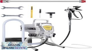 Airless Paint Sprayer3300PSI High Efficiency Paint Sprayer GunThinningFreewith Extension Review [upl. by Yelreveb740]