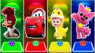 PÁJARO LOCO 🆚 MCQUEEN 🆚 BEBEFINN 🆚 PINKFONG🔥WHO IS BEST [upl. by Bartko]