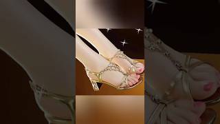 Beautiful open toe slippers designs rhinestone sandals shorts youtubeshorts [upl. by Mayne]