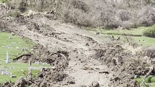 Severe weather destroys about 200 tombstones in Wheeling [upl. by Pearle]