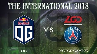 PSGLGD vs OG game 5  The International 2018 Grand Finals  Dota 2 [upl. by Nashom]