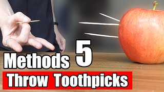 Top 5 Methods How To Shoot Toothpicks With Your Fingers [upl. by Lissner7]