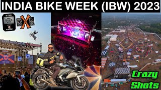 INDIA BIKE WEEK GOA 2023 VLOG  Crazy Event amp Insane Night Show  Heaven For Bikers 🔥 WanderSane [upl. by Nonnek]