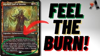 🔥 Midrange Burn  Klothys God of Destiny Historic Brawl Commander MTG Arena [upl. by Eessej706]