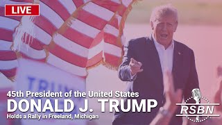 LIVE REPLAY President Trump Holds a Rally in Freeland Michigan  5124 [upl. by Enyala18]