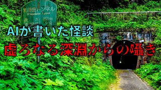 【朗読】怪談「虚ろなる深淵からの囁き」【ChatGPT】｜AIが書いた物語 [upl. by Kenward]