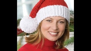 How to Crochet Santa Hat  Video 2 [upl. by Hahnke]