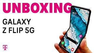 Samsung Galaxy Z Flip 5G Phone Unboxing  TMobile [upl. by Nesaj]