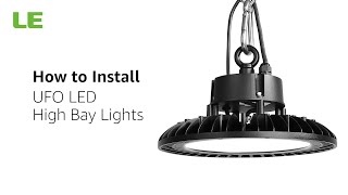 How to Hang UFO LED High Bay Lights [upl. by Hassett]