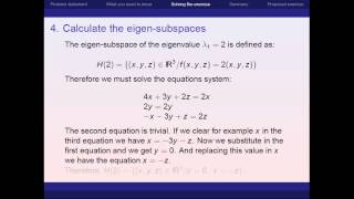 Eigenvalues and eigenvectors in R3 [upl. by Dalenna]