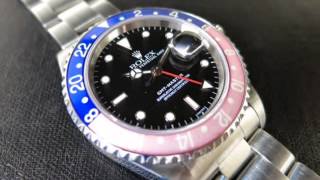 ロレックス GMTマスター Ref16700 ROLEX GMTMASTER 赤青ベゼル [upl. by Eichman]