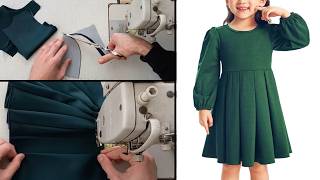 The craftsmen hide this method of sewing from you sewing girl dress [upl. by Anirpas]