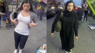 10 Hours of Walking in NYC as a Woman in Hijab [upl. by Ymeraj361]