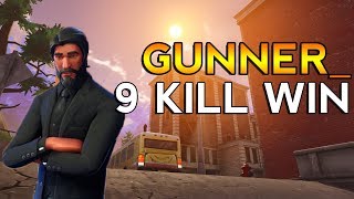 9 Kill Solo Win  Gunner Fortnite Battle Royale [upl. by Edithe]