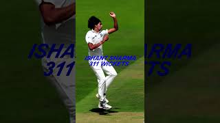 TOP 10 Most Wickets In Test for India cricket shorts mostwickets [upl. by Naes]