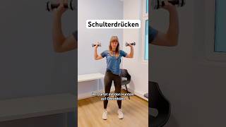 Physiotherapie Schulterdrücken Trainingstipps Schultern [upl. by Ecnaiva461]