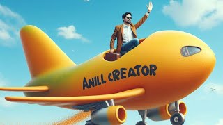 Aeroplane Cartoon Video  Fruits Airplane Funny Video  Flight Struts  Hawai Jahaj Anil Creator [upl. by Reivad215]