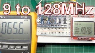 STM32 underclocking overclocking and impact on power consumption [upl. by Baecher96]