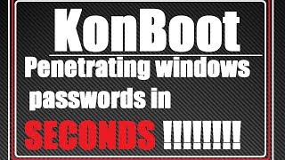 Hacking Passwords In Seconds Kon Boot 2014 [upl. by Bowles]