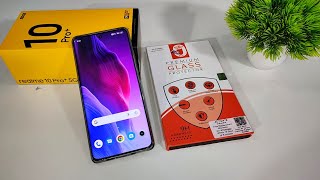 Tempered Glass For Realme 10 Pro Plus  How To Apply UV Tempered Glass  Realme 10 Pro Plus [upl. by Earlie]