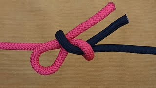 How To Tie a Square Knot Reef knotA very useful and necessary knot that everyone should know [upl. by Artenehs]