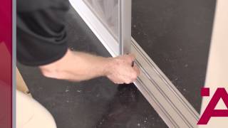 Aluflex Sliding Door Installation Guide 7of 7 Track Cleaning Brush [upl. by Kamila949]