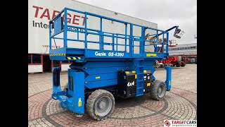 782479 GENIE GS4390 RT SCISSOR GS4390 4x4 LIFT LPG WORK LIFT 1511CM GS90D1099 2018 1214H [upl. by Atneciv]