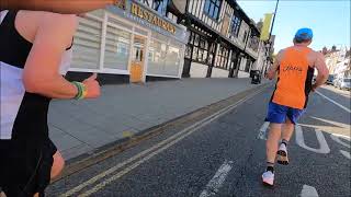 Colchester Half Marathon 2022 Footage  Pacing 125 Race footage [upl. by Aisatsanna959]