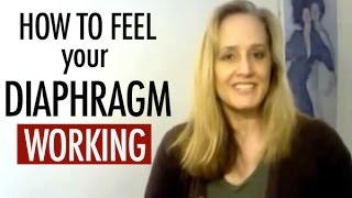 Teach Yourself How to Feel Your Diaphragm Working  Breathing for Singing [upl. by Aernda360]