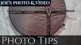 How To Set Up A Reflector Arm And Stand  Photography Tips [upl. by Ahtanoj]