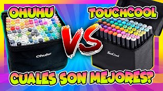 MARCADORES de Alcohol OHUHU vs TOUCHCOOL  Review Rotuladores Marcadores de Alcohol [upl. by Resay]