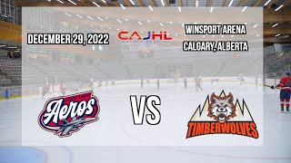 Cold Lake Aeros vs Hinton Timberwolves  CAJHL Showcase  December 29 2022 [upl. by Noitna]