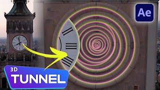 Create 3D Tunnel Zoom Transition in After Effects [upl. by Oirasec]