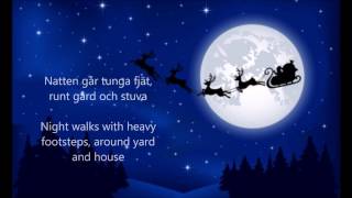 Natten går tunga fjät Sankta Lucia  ENGLISH TRANSLATION [upl. by Lemmy]