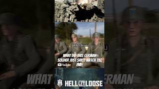 Hell Let Loose  German Soldiers Response Left Me In Total Shock shorts hellletloose [upl. by Christabella]