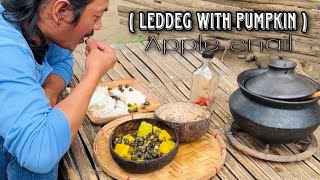 LEDDEG APPLE SNAIL WITH PUMPKIN LIFE IN THE COUNTRY SIDE ARITAO NUEVA VIZCAYA [upl. by Weihs]