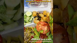 Delicious PLANT BASED MEAL VEGAN FOOD JBManCavecom Shorts [upl. by Colwen]