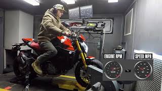 2023 Ducati Monster SP Dyno Test [upl. by Heyward]