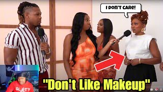 Women Get DEFENSIVE About Wearing Makeup on Pop The Balloon or Find Love… [upl. by Ieluuk318]