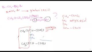 Reaction of ethyl acetoacetate with dihaloalkane [upl. by Sanez]