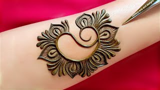 New stylish front hand mehndi design  easy mehndi design  mehndi ka design  mehndi design mehndi [upl. by Grishilde]