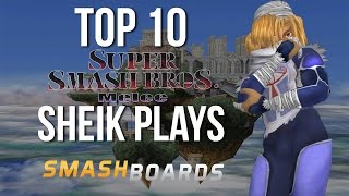 Best of Smash  Top 10 Super Smash Brothers Melee Sheik Plays [upl. by Rebeh]