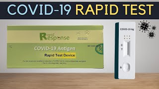 How to use a Rapid Response Antigen Test for COVID19 at home Warning On False Negatives [upl. by Acherman]