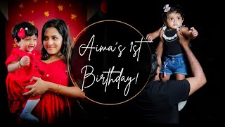 Aimas 1st birthday  birthday vlog kl23couple [upl. by Nalehp662]