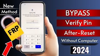 How To Bypass Verify Pin After Reset 2024Verify Pin [upl. by Matthei]