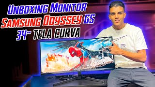 UNBOXING ODYSSEY G5 34 🔥  Review Completo Monitor Gamer Samsung  011 Monitores 🖥️ [upl. by Rafe]