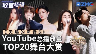 【收官盘点】《天赐的声音5》全季最受欢迎舞台TOP20出炉！TA后来居上竟成了第一？快看看和你心目中的排名相符吗？张碧晨 汪苏泷 杨宗纬 alin 徐佳莹 主题特辑 20240719 [upl. by Eniluap]