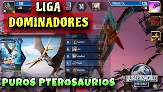 LUCHANDO POR NYCTOSAURUS  REGLAS ESPECIALES en LIGA DOMINADORES JURASSIC WORLD THE GAME [upl. by Altis403]