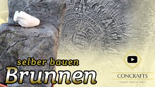 Brunnen Wasserspiel aus Beton amp Styropor selber bauen Kundenprojekt [upl. by Jacqui]